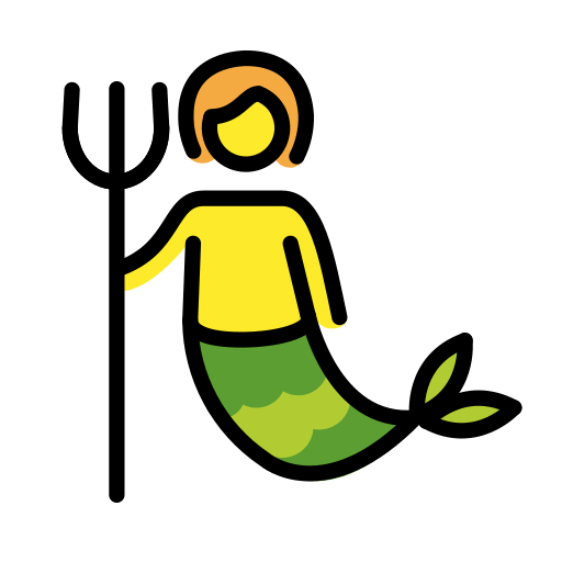 Русалка для OpenMoji 16.0