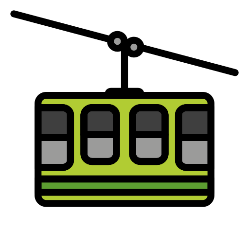 Cabo Suspenso Usado Em Teleféricos Nas Montanhas para OpenMoji 16.0