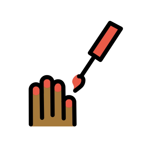 Манікюр: темний тон шкіри для OpenMoji 16.0