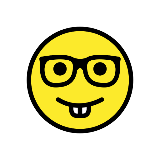Nerd Face for OpenMoji 16.0