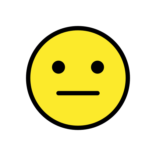 Neutral Face for OpenMoji 16.0