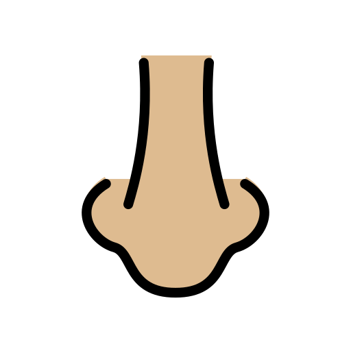 Nariz: Pele Morena Clara para OpenMoji 16.0