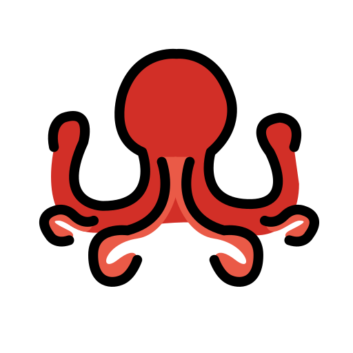 Octopus for OpenMoji 16.0