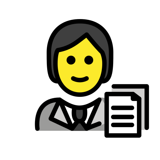 Офісний працівник для OpenMoji 16.0
