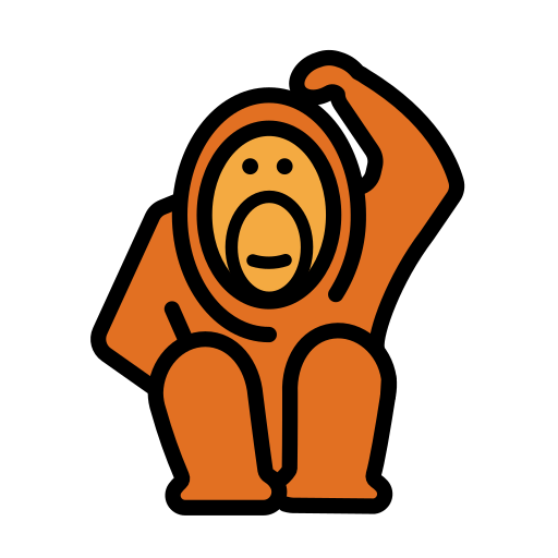 Орангутанг для OpenMoji 16.0
