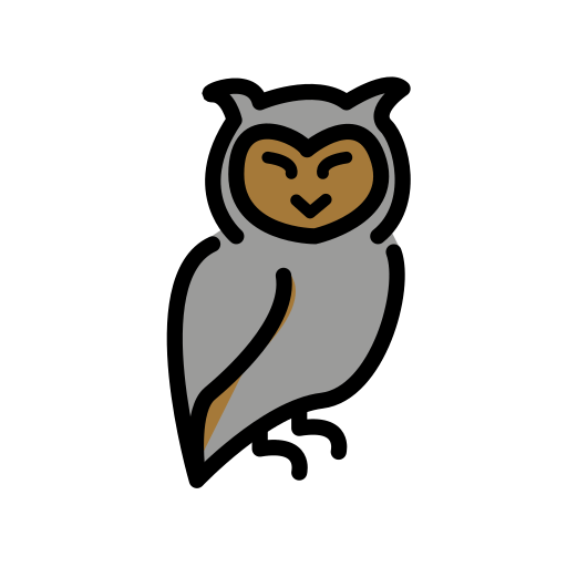Сова для OpenMoji 16.0