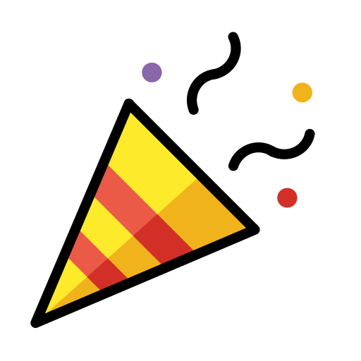 Party Popper for OpenMoji 16.0