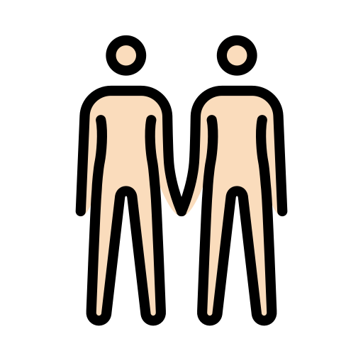 Pessoas De Mãos Dadas: Pele Clara para OpenMoji 16.0