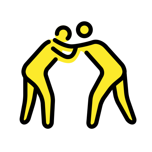 Pessoas Lutando para OpenMoji 16.0