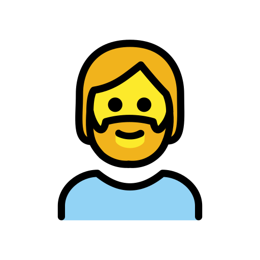 Person: Beard for OpenMoji 16.0