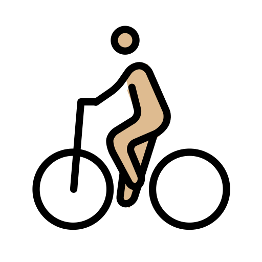Ciclista: Pele Morena Clara para OpenMoji 16.0