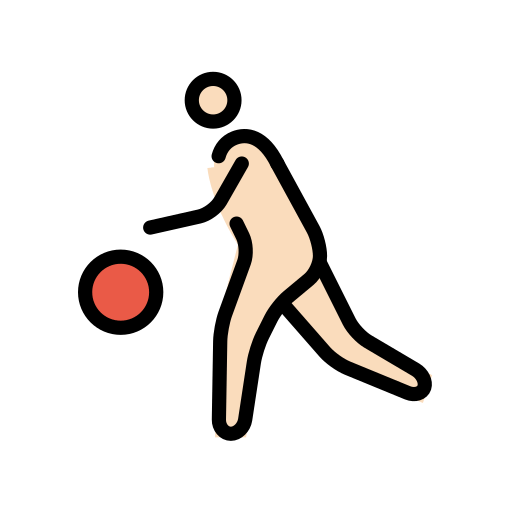 Pessoa Jogando Basquete: Pele Clara para OpenMoji 16.0