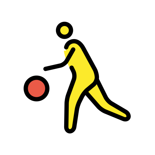 Person Bouncing Ball for OpenMoji 16.0