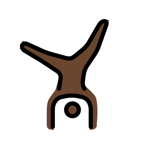 Pessoa Fazendo Estrela: Pele Escura para OpenMoji 16.0