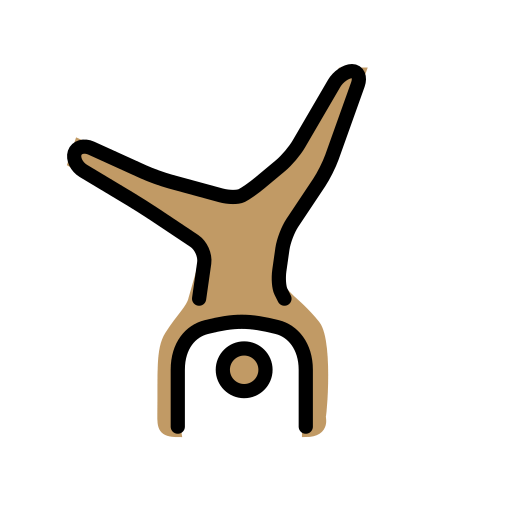 Pessoa Fazendo Estrela: Pele Morena para OpenMoji 16.0