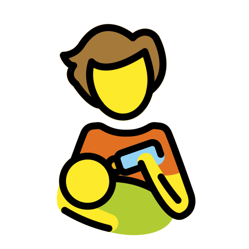 Кормящий человек для OpenMoji 16.0
