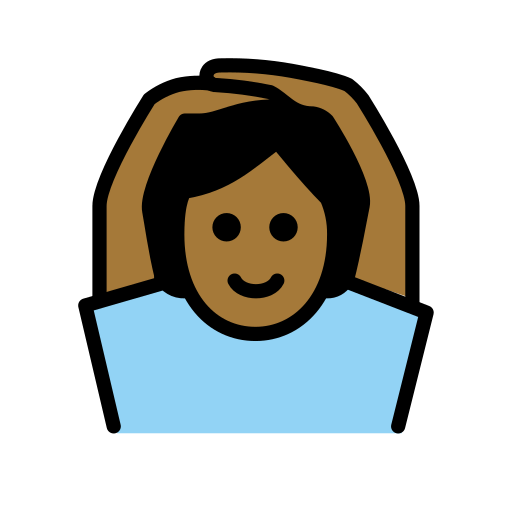 Pessoa Fazendo Gesto De “Ok”: Pele Morena Escura para OpenMoji 16.0