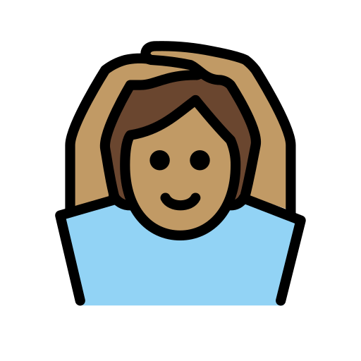 Pessoa Fazendo Gesto De “Ok”: Pele Morena para OpenMoji 16.0