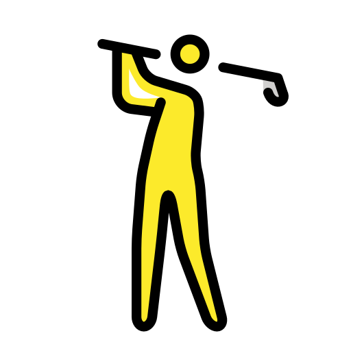 Golfista para OpenMoji 16.0