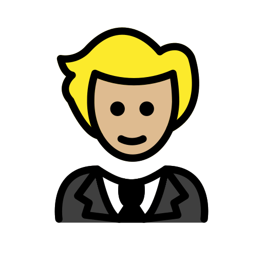 Pessoa De Smoking: Pele Morena Clara para OpenMoji 16.0