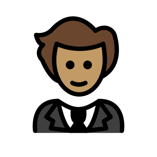 Pessoa De Smoking: Pele Morena para OpenMoji 16.0