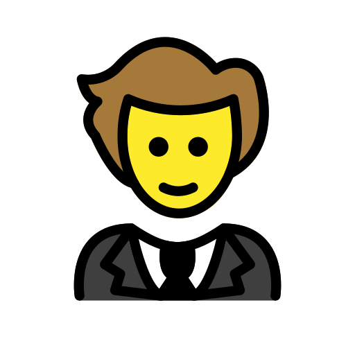 Pessoa De Smoking para OpenMoji 16.0