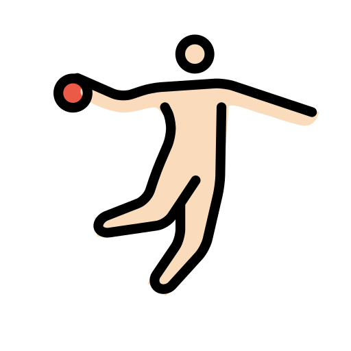 Handebol: Pele Clara para OpenMoji 16.0