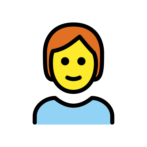 Person: Red Hair for OpenMoji 16.0
