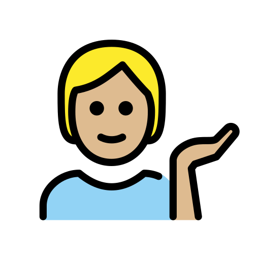 Pessoa Com A Palma Virada Para Cima: Pele Morena Clara para OpenMoji 16.0