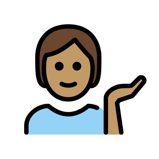 Pessoa Com A Palma Virada Para Cima: Pele Morena para OpenMoji 16.0