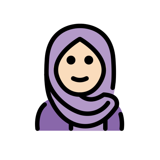 Mulher Com Véu: Pele Clara para OpenMoji 16.0