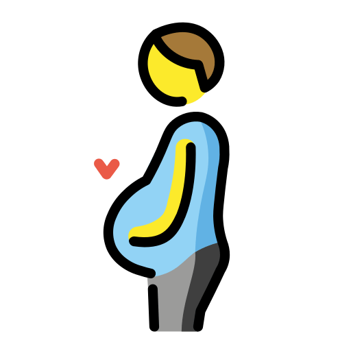 người đàn ông mang bầu cho OpenMoji 16.0