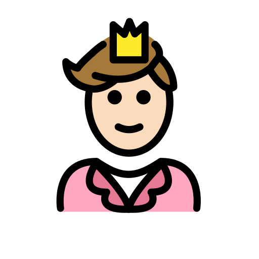 Príncipe: Pele Clara para OpenMoji 16.0