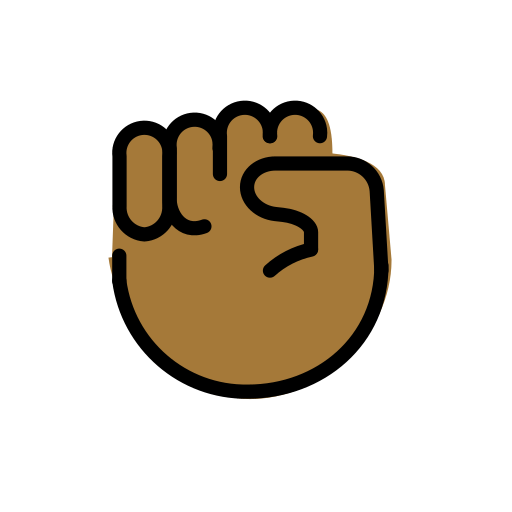 Punho Levantado: Pele Morena Escura para OpenMoji 16.0