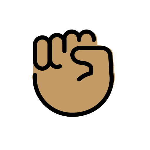 Punho Levantado: Pele Morena para OpenMoji 16.0