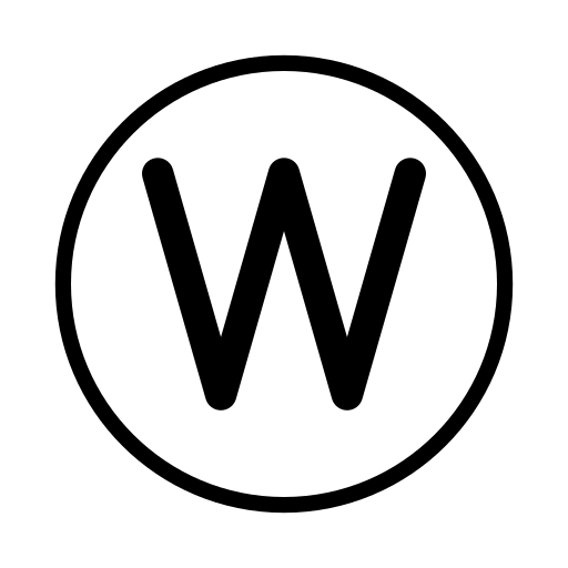 Региональный индикатор Символ Буква W для OpenMoji 16.0