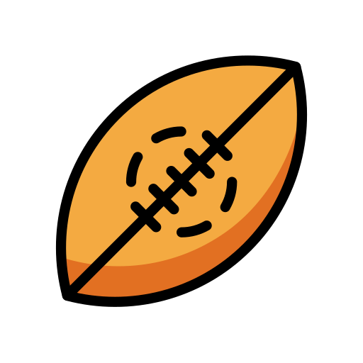 Rugbyball für OpenMoji 16.0