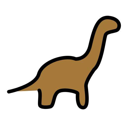 Зауропод для OpenMoji 16.0