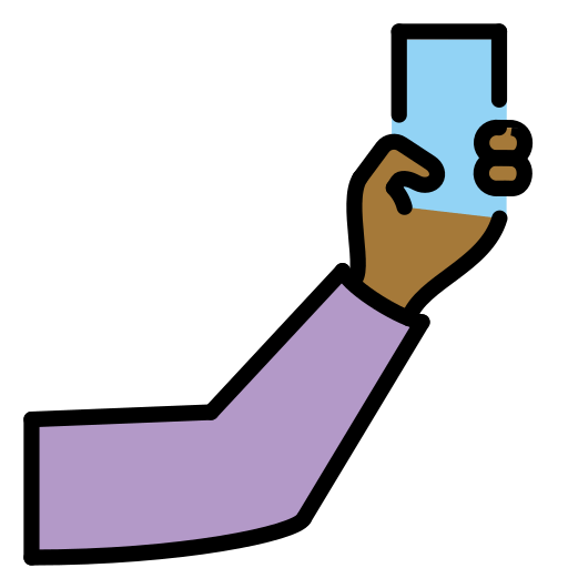 Selfie: Pele Morena Escura para OpenMoji 16.0