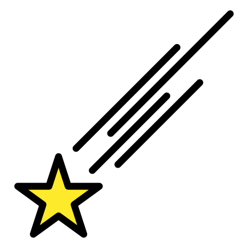 Shooting Star for OpenMoji 16.0