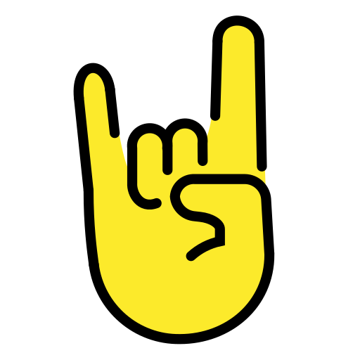 Рокерский жест для OpenMoji 16.0