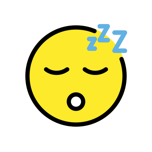 Sleeping Face for OpenMoji 16.0