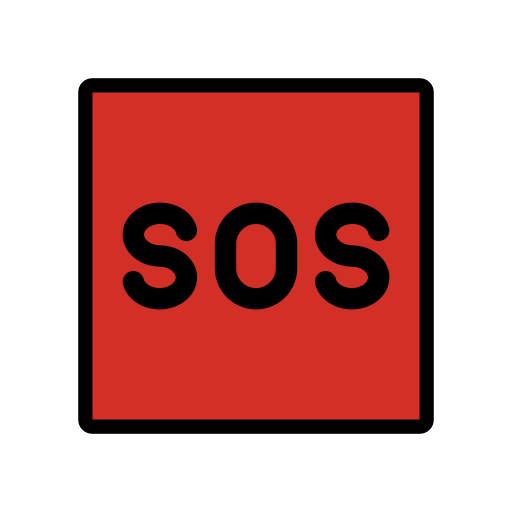 Значок SOS для OpenMoji 16.0