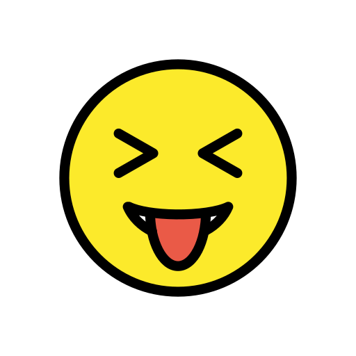 Rosto Com Olhos Semicerrados E Língua Para Fora para OpenMoji 16.0