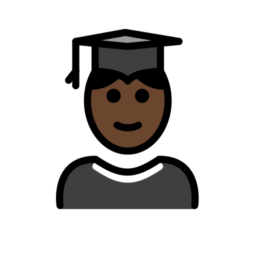 Aluno: Pele Escura para OpenMoji 16.0