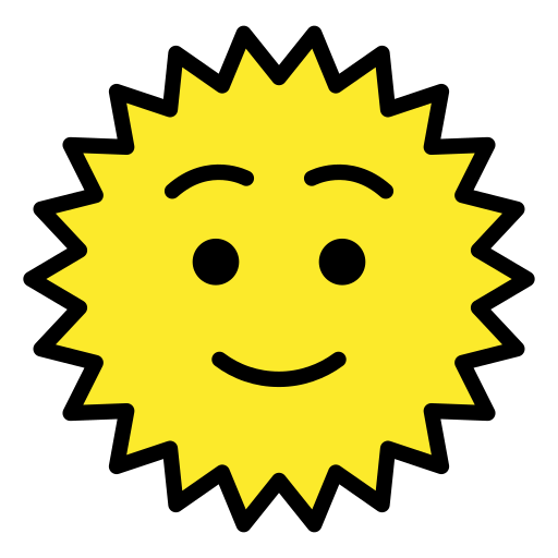 Rosto Do Sol para OpenMoji 16.0