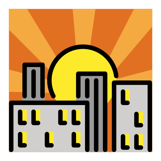Sunset for OpenMoji 16.0
