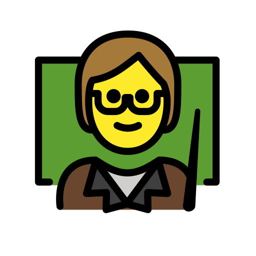 Professora Na Escola para OpenMoji 16.0