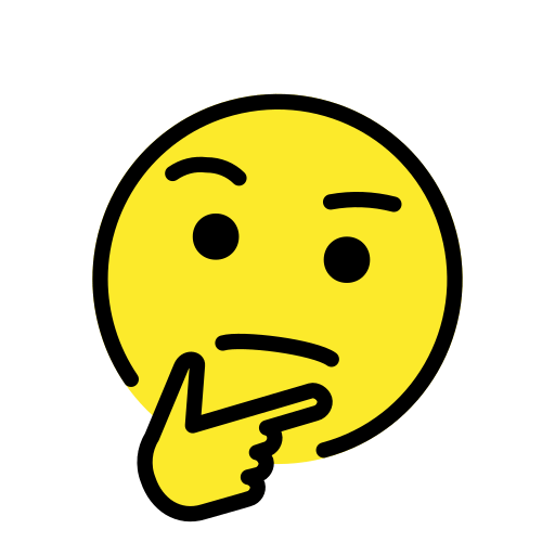 Thinking Face for OpenMoji 16.0