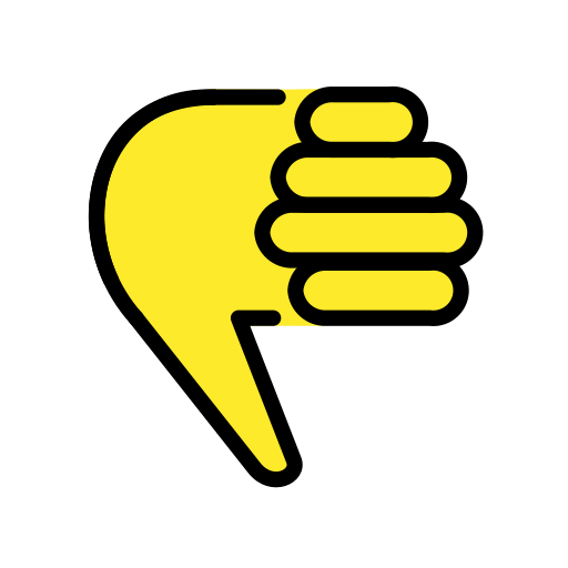 Pouce Vers Le Bas pour OpenMoji 16.0